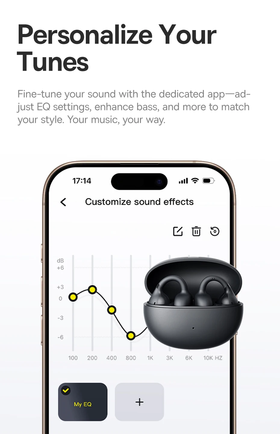 Baseus BC1 Ear Clip Earbuds Open Ear Wireless Earphones Bluetooth 6.0 Clip On Sports Headphones 4-Mics Super Bass IP55 Ear buds