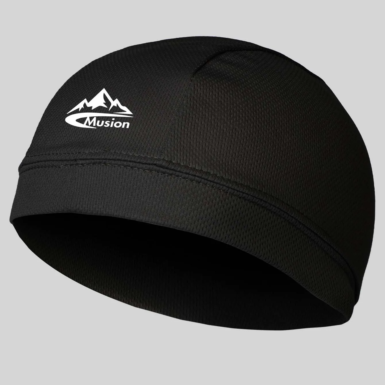 Musion Under Helmet Beanie Cap Vented Sweat Absorbent Moisture Wicking for Men Cycling Motorcycle Riders