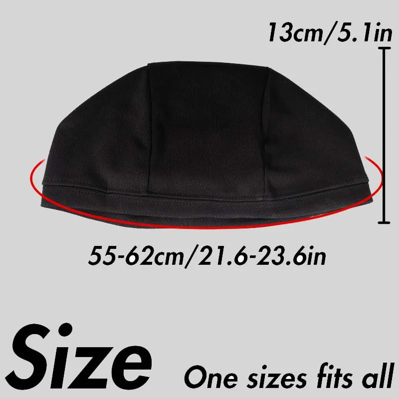 Musion Under Helmet Beanie Cap Vented Sweat Absorbent Moisture Wicking for Men Cycling Motorcycle Riders