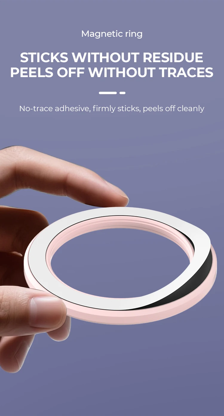 For Magsafe Strong Magnetic Ring Phone Holder Stands Adhesive Magnet Wall Cell Phone Mount Car Dashboard Mount for IPhone 15