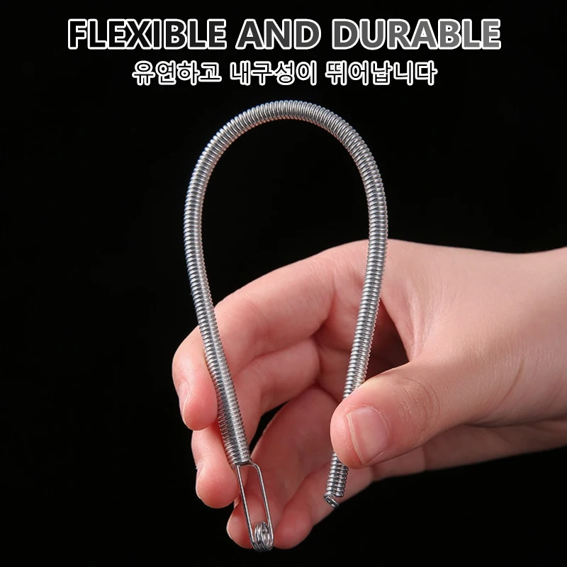 iLMH Bendable Spring Drawstring Threader, Pants Hoodies Elastic Band Lace Cord Flexible Drawstring Thread DIY Sewing Accessories