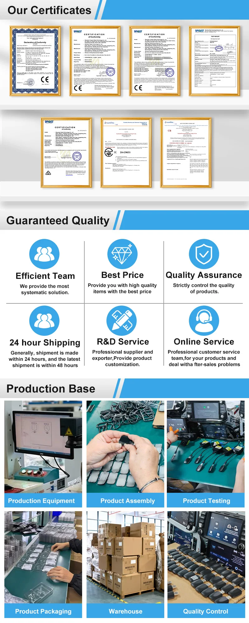 2026 NEWEST Wireless CarPlay Adapter 2-in-1 Wired to Wireless Dongle for Apple & Android Plug and Play Universal Car Accessory