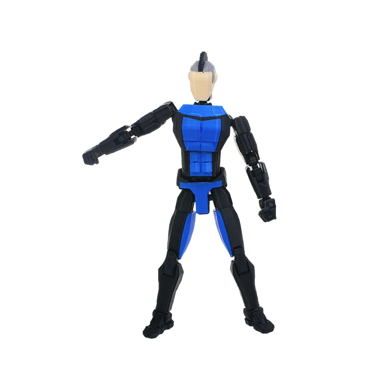 3D Printed Invincible Boy Invincible Mark Multi-Jointed Movable Model Light Blue Stripe Style Dummy13 T13 Collection