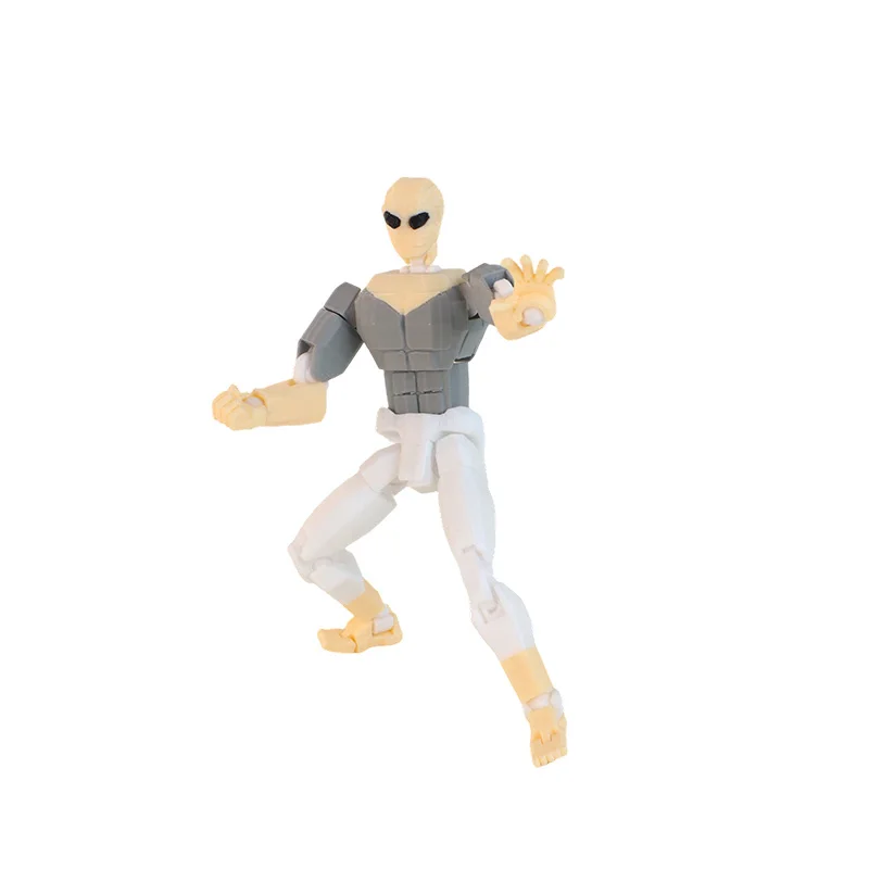 3D Printed Invincible Boy Invincible Mark Multi-Jointed Movable Model Light Blue Stripe Style Dummy13 T13 Collection