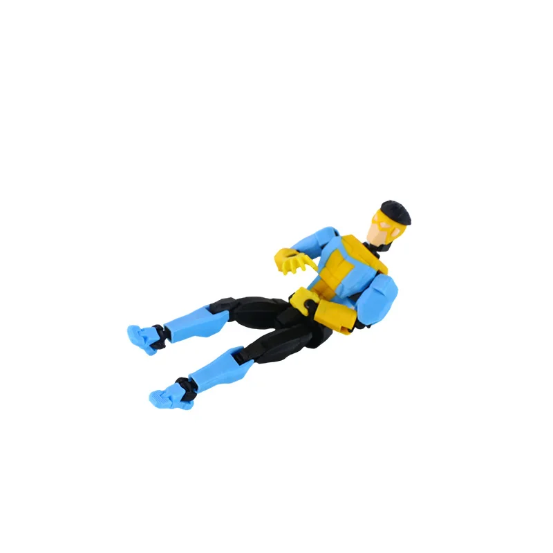 3D Printed Invincible Boy Invincible Mark Multi-Jointed Movable Model Light Blue Stripe Style Dummy13 T13 Collection
