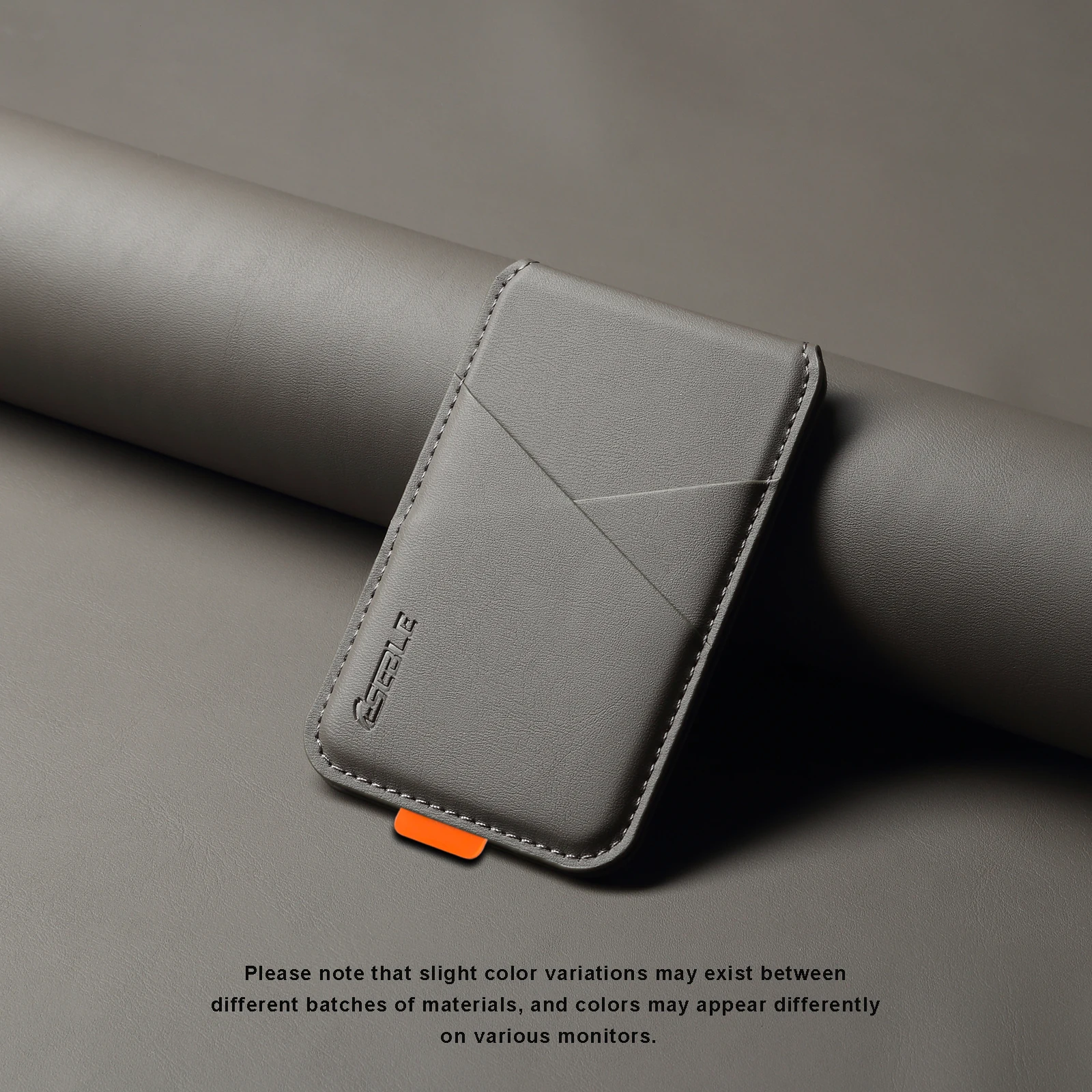 Premium PU Leather Magnetic Phone Card Holder, RFID Anti-Skimming Wallet Compatible with Magnetic Wireless Charging Smartphones,