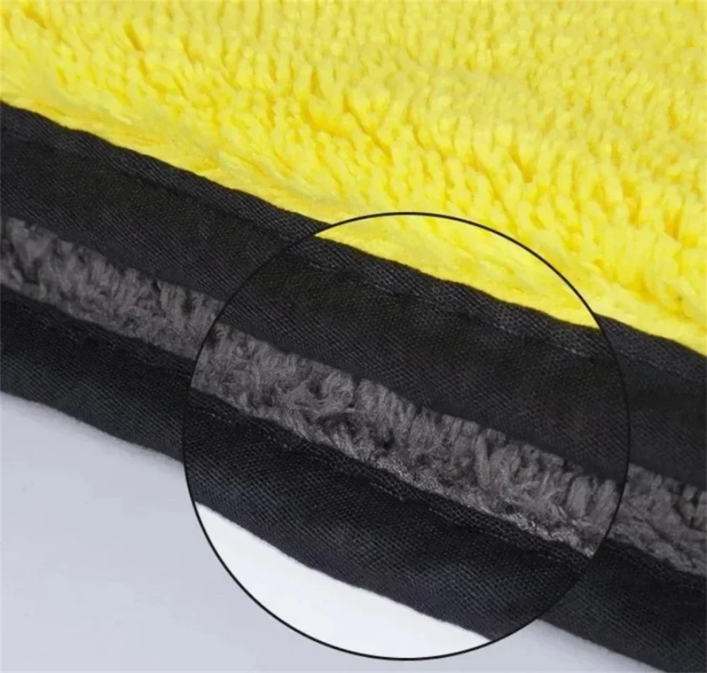 Double Sides Car Microfiber Cloths Super Absorbent Washing Drying Cleaning Towels Auto Detailing Towel Rags Clean Tool