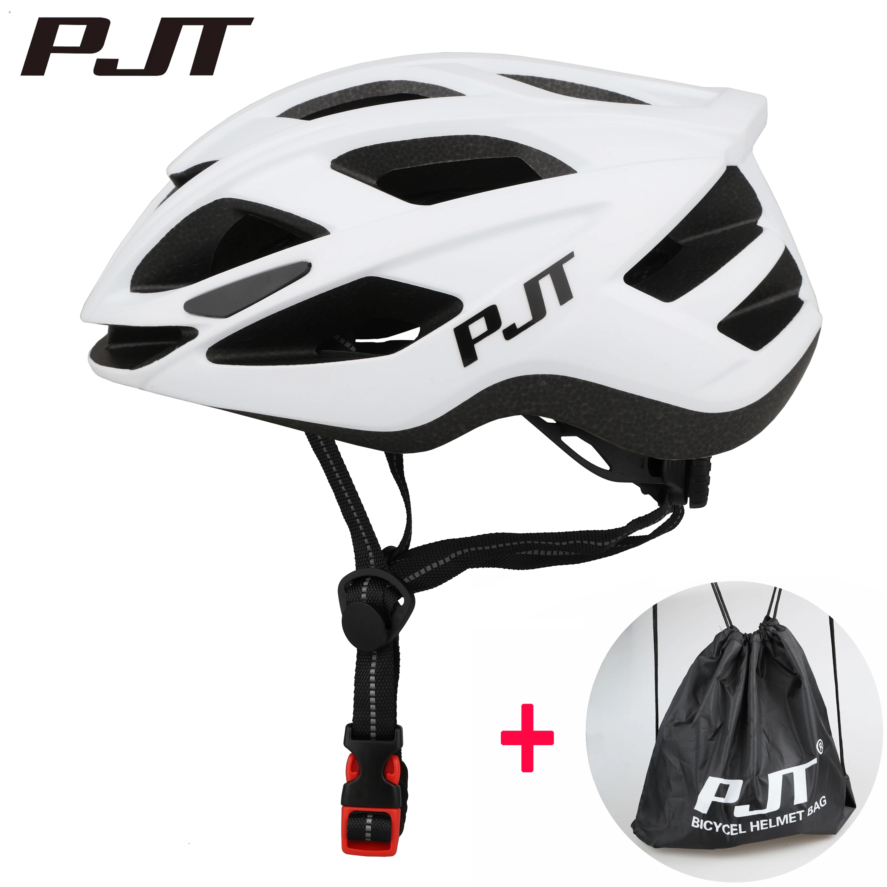PJT Cycling Helmet Man Women Road Mountain Bike Helmet Outdoor Bicycle Skateboard Scooter Integrally-Molded Ultralight Helmet