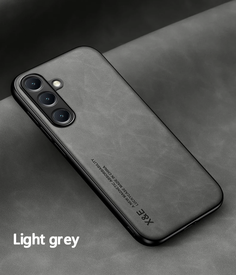 Luxury Leather Ultra Thin Phone Case For Samsung Galaxy S26 S25 S24 S23 S22 S21 Ultra Plus Silky Feel Soft Cover For Car Holder