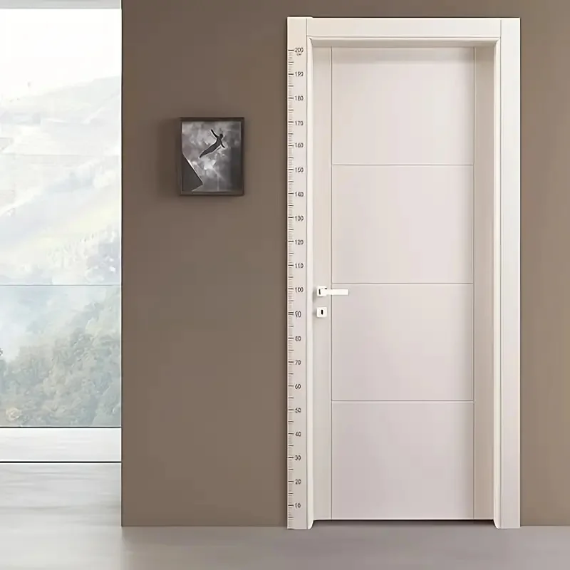 2m Wall Height Measurement Card - Easy-to-Read Durable PC Material Writeable & Removable Ideal for Room Decor Wall Decorations