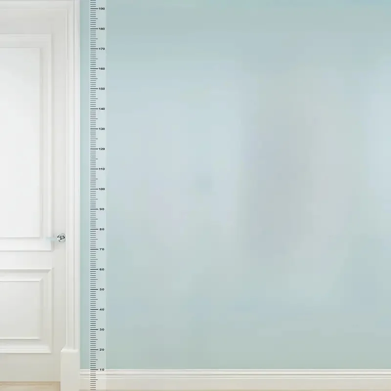2m Wall Height Measurement Card - Easy-to-Read Durable PC Material Writeable & Removable Ideal for Room Decor Wall Decorations