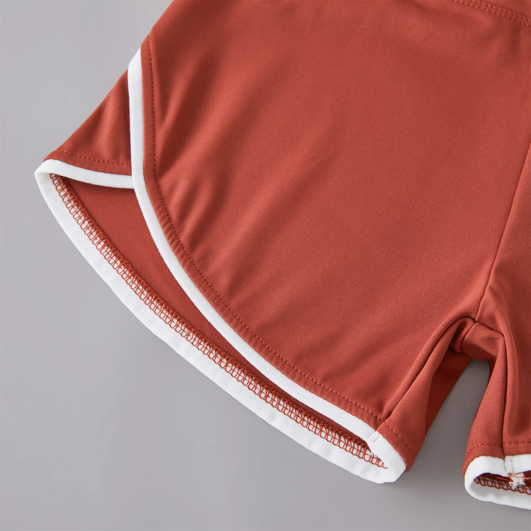 2024 New Color Contrast High Waist Sports Shorts Tight Elastic Peach Hip Training Fitness Yoga Hot Pants