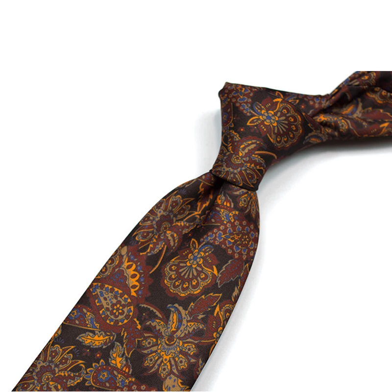 New Trendy 9cm Width Large Neckties For Men Women Cartoon Flower Printed Casual Vintage Neck Tie Shirt Accessories Tuxedo Cravat