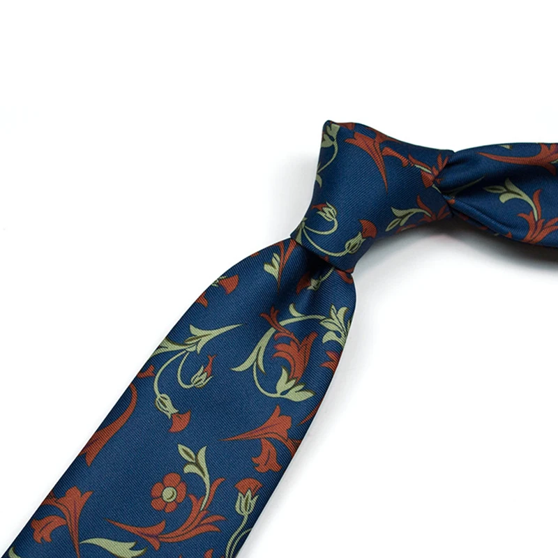 New Trendy 9cm Width Large Neckties For Men Women Cartoon Flower Printed Casual Vintage Neck Tie Shirt Accessories Tuxedo Cravat