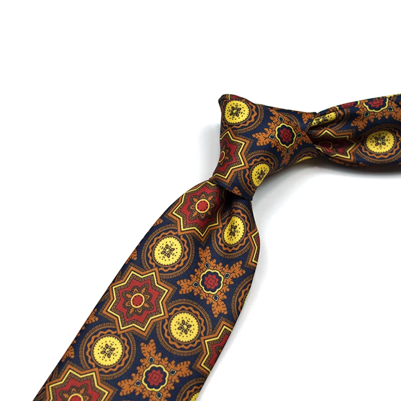 New Trendy 9cm Width Large Neckties For Men Women Cartoon Flower Printed Casual Vintage Neck Tie Shirt Accessories Tuxedo Cravat