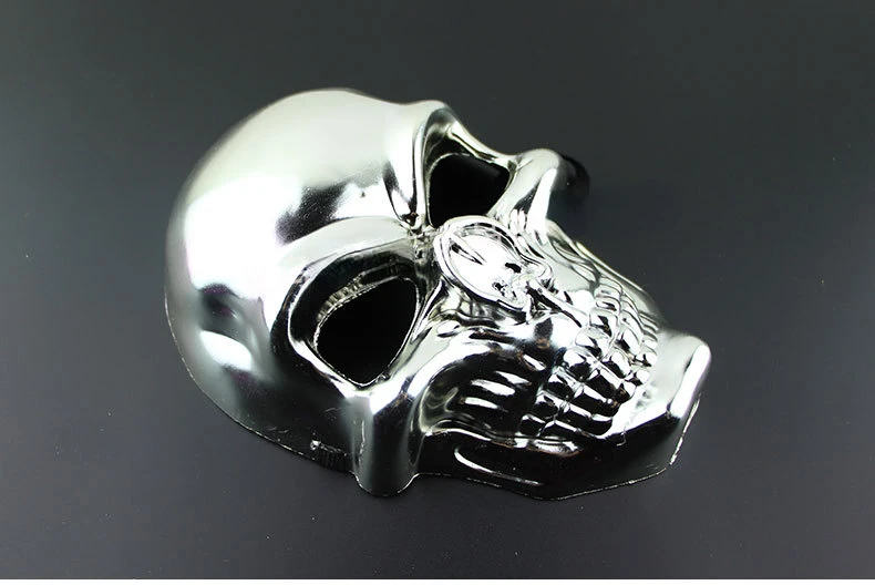 New Silvery Skull Mask Halloween Skull Head Cosplay Mask Anti-terrorism Skeleton Mask Masquerade Horror Gold Ghost Masque