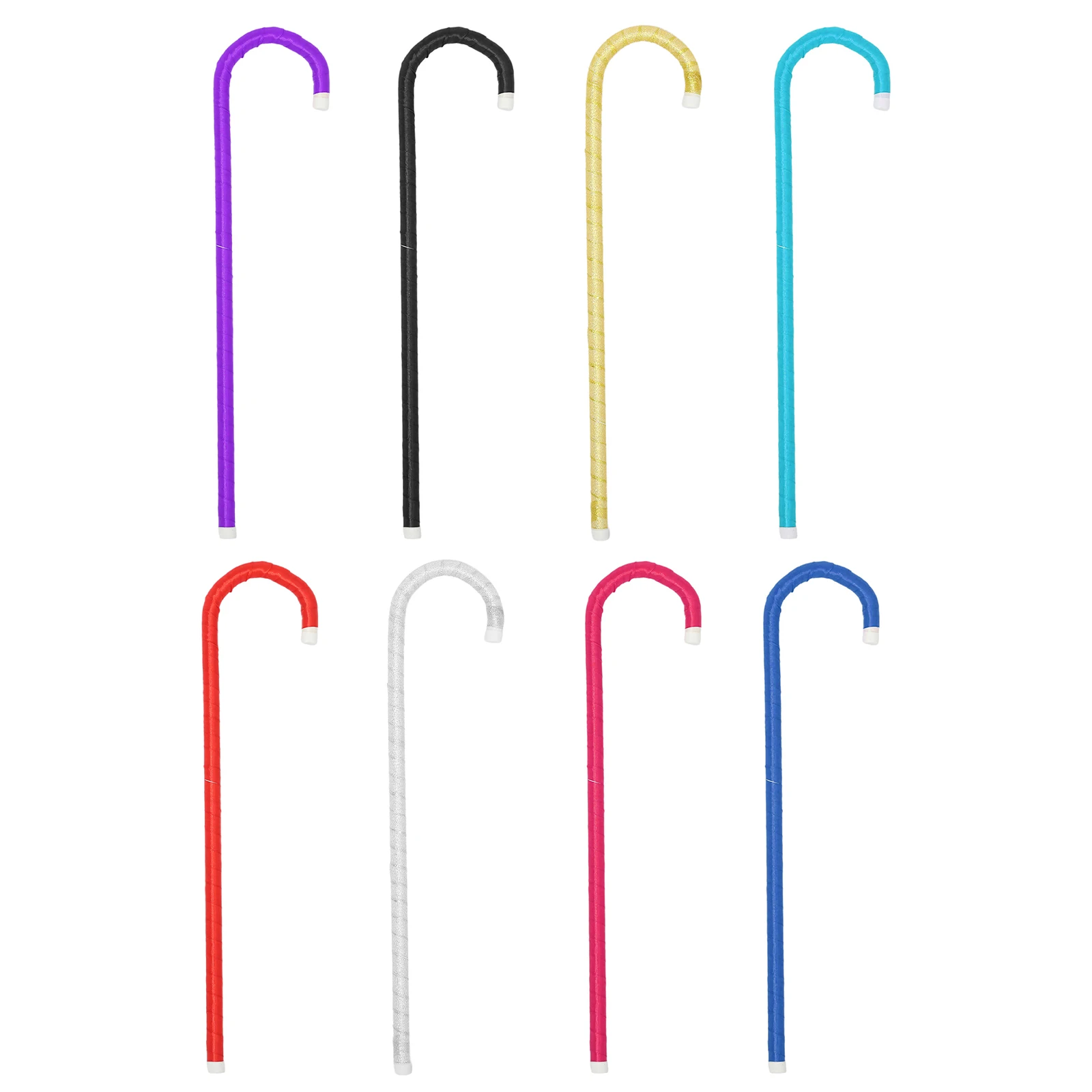 Children 50cm Dance Cane Performance Crutch Walking Stick Dance Props for Jazz Dance Belly Dance Halloween Party Magician Props