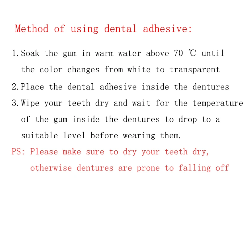 Vampire Teeth Fangs Dentures Props Halloween Costume Props False Teeth Solid Glue Denture Adhesive Halloween Party Decorhallowe