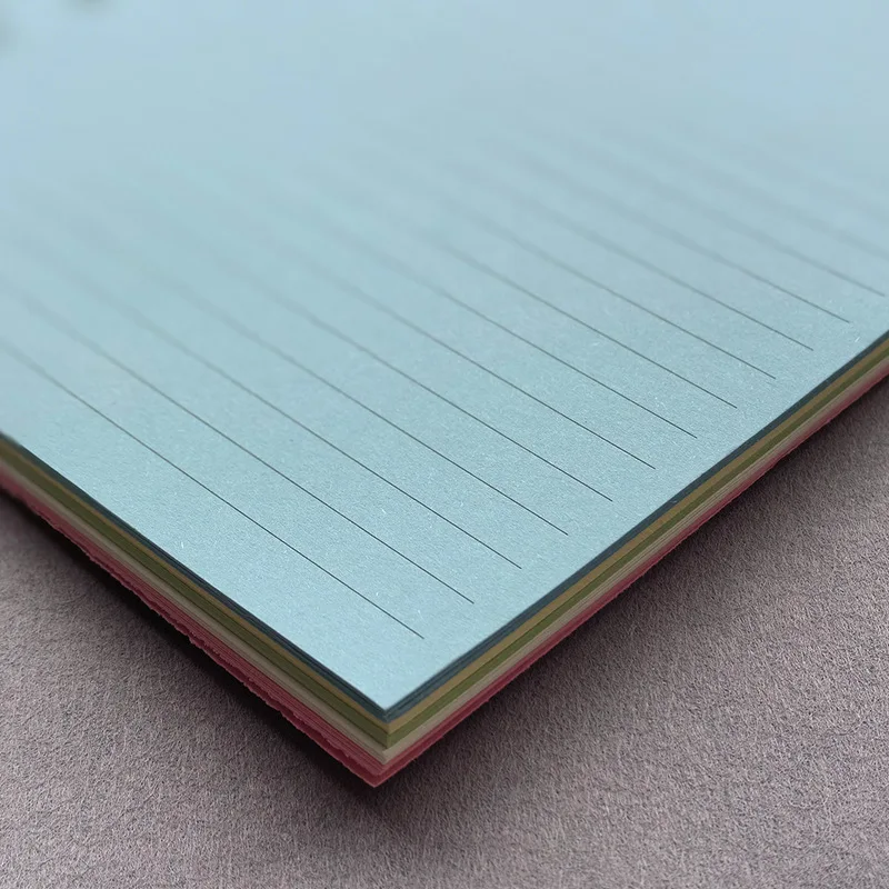 50 Sheets A6 Colorful Grid Loose Leaf Notebook Refill Spiral Binder Inner Page Line Blank craft Grid Inside Paper Stationery