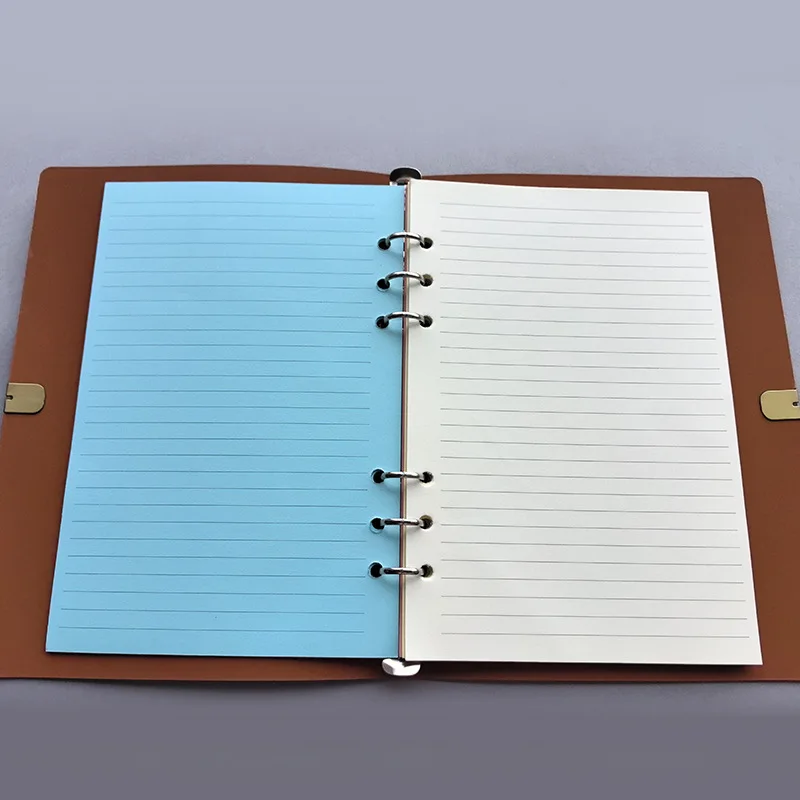 50 Sheets A6 Colorful Grid Loose Leaf Notebook Refill Spiral Binder Inner Page Line Blank craft Grid Inside Paper Stationery