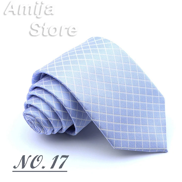 Classic Men's Stripe Tie Fashion Neckties Navy Jacquard Woven Brand New Accessories Daily Wear Cravat Wedding Party Gift For Man
