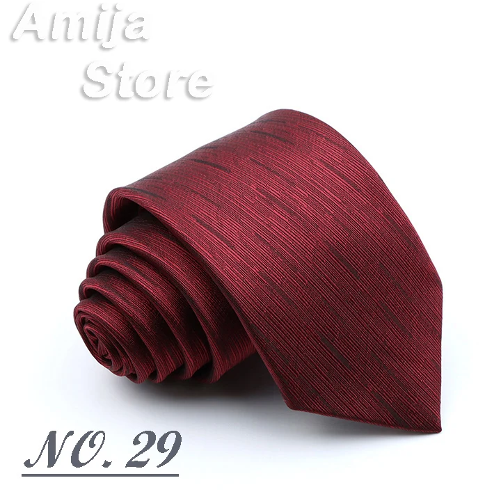 Classic Men's Stripe Tie Fashion Neckties Navy Jacquard Woven Brand New Accessories Daily Wear Cravat Wedding Party Gift For Man