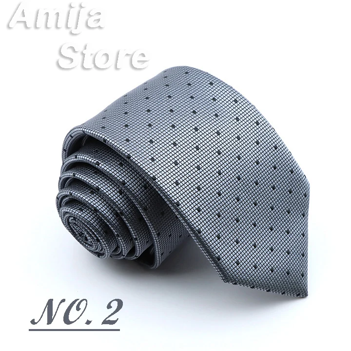 Classic Men's Stripe Tie Fashion Neckties Navy Jacquard Woven Brand New Accessories Daily Wear Cravat Wedding Party Gift For Man