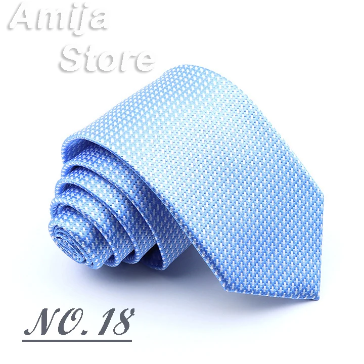 Classic Men's Stripe Tie Fashion Neckties Navy Jacquard Woven Brand New Accessories Daily Wear Cravat Wedding Party Gift For Man