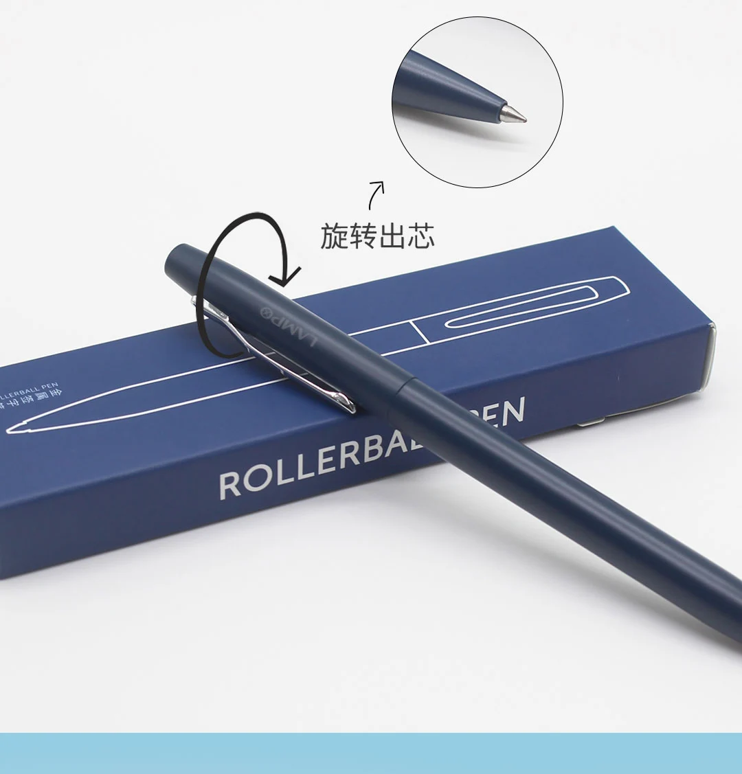 LAMPO Metal Sign Pens Luxury 0.5MM Black Gel Ink Pen Smooth Writing ручка Office School Stationery Supplies boligrafos