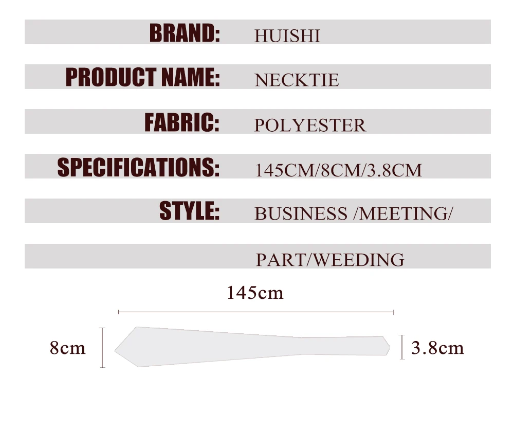HUISHI 8cm Dot Neckties Skinny Fashion Business Men Polyester Microfiber Neck Tie Polka Check Men Neckie For Gentlemen Wedding