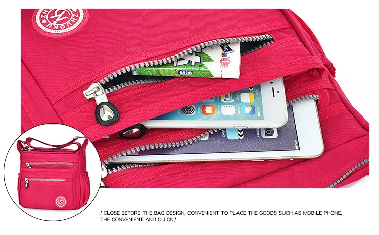 Nylon Women Messenger Bags Small Purse Shoulder Bag Female Crossbody Bags Handbags High Quality Bolsa Tote Beach