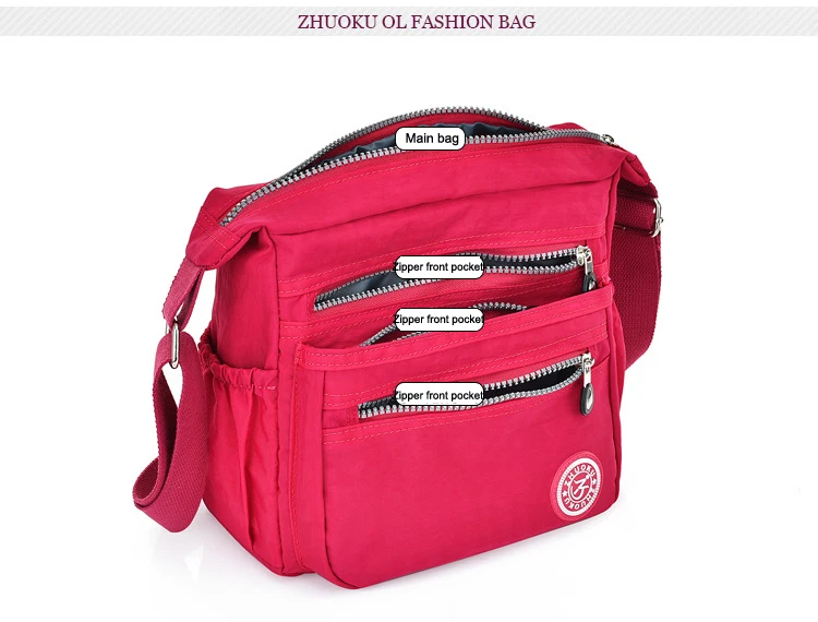 Nylon Women Messenger Bags Small Purse Shoulder Bag Female Crossbody Bags Handbags High Quality Bolsa Tote Beach