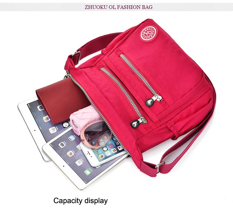 Nylon Women Messenger Bags Small Purse Shoulder Bag Female Crossbody Bags Handbags High Quality Bolsa Tote Beach