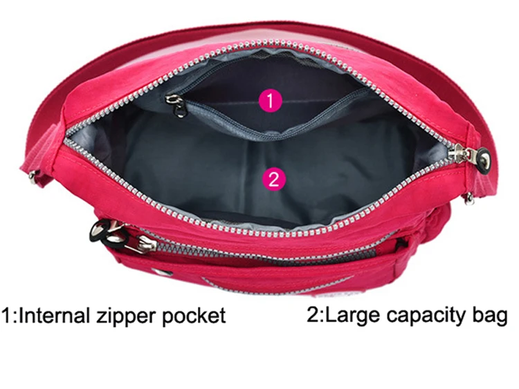 Nylon Women Messenger Bags Small Purse Shoulder Bag Female Crossbody Bags Handbags High Quality Bolsa Tote Beach