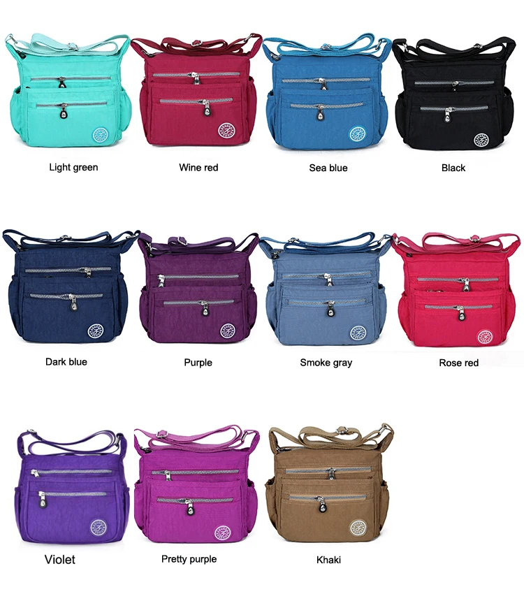 Nylon Women Messenger Bags Small Purse Shoulder Bag Female Crossbody Bags Handbags High Quality Bolsa Tote Beach