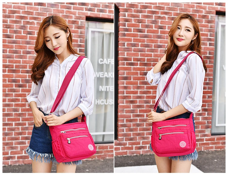 Nylon Women Messenger Bags Small Purse Shoulder Bag Female Crossbody Bags Handbags High Quality Bolsa Tote Beach