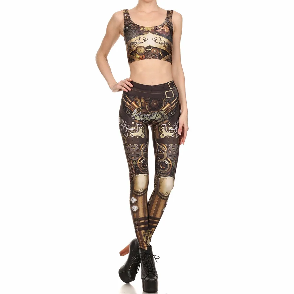 NADANBAO New BARBARIAN Skull Women Leggings Punk Skull Printed Legins High Elastic Fitness Pants Ladies Push-Up Legging