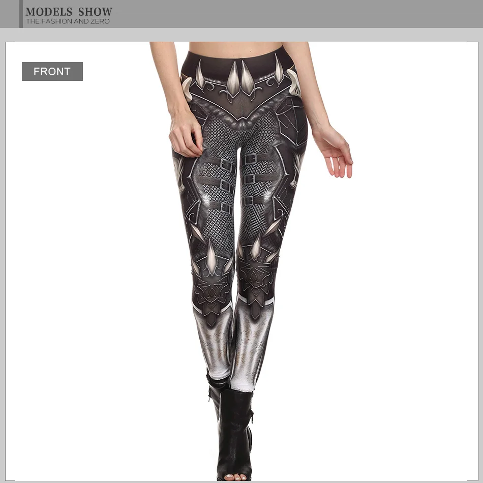NADANBAO New BARBARIAN Skull Women Leggings Punk Skull Printed Legins High Elastic Fitness Pants Ladies Push-Up Legging