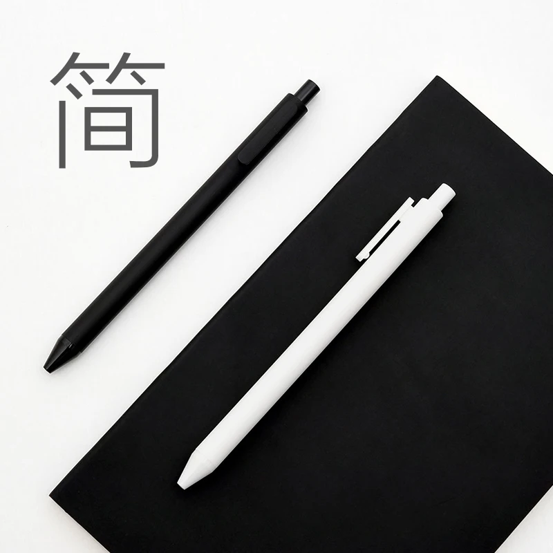 KACO 10pcs Blue/Black/Red/colorful ink For Gel Pen 0.5mm Signing pen for School Office Smooth Writing Signing Refill stationery