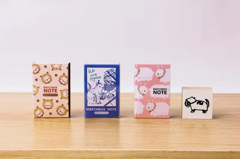 Yoofun 122 Sheets Mini Memo Pad Innovative Matchbox Retro Notes Tearable Pocket Notepads Cute Note Paper Office School Supplies