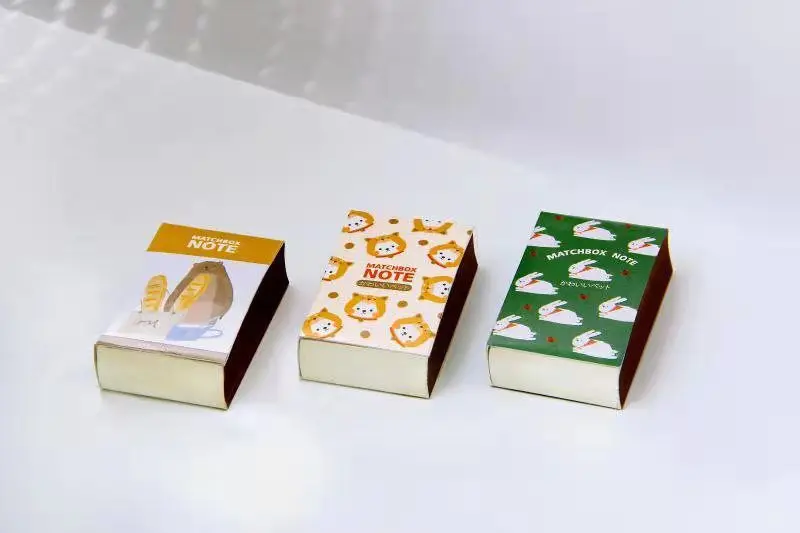 Yoofun 122 Sheets Mini Memo Pad Innovative Matchbox Retro Notes Tearable Pocket Notepads Cute Note Paper Office School Supplies