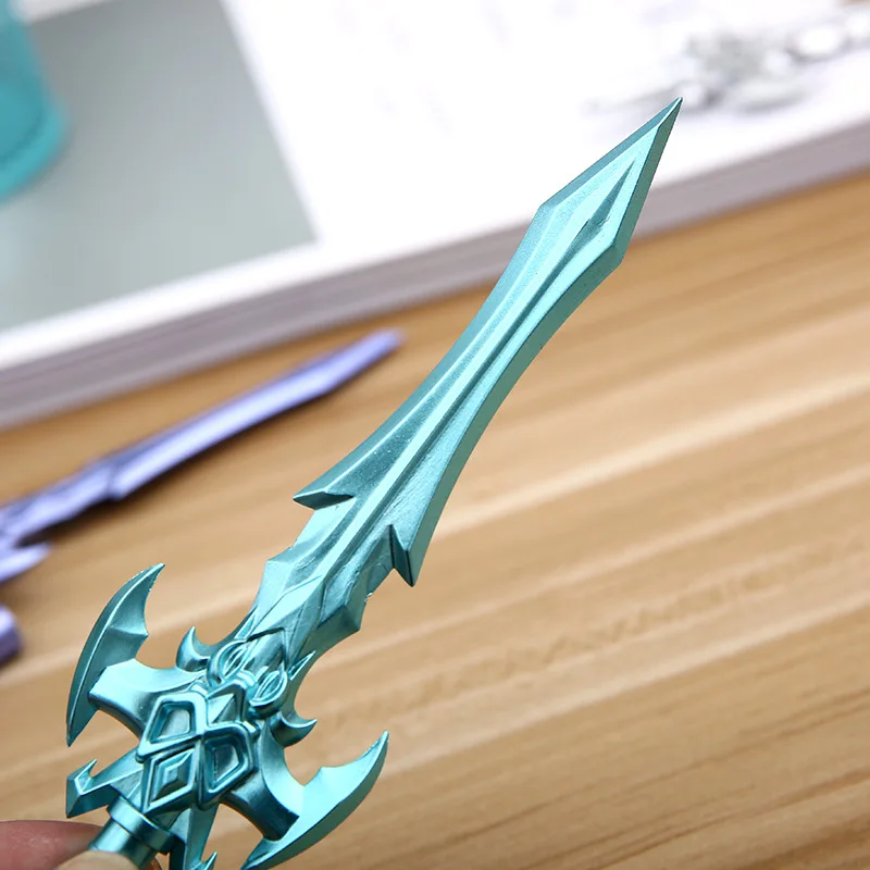 1pcs Creative Arms Sword Props Black Gel Pen Student Writing School Study Stationery Office Supplies