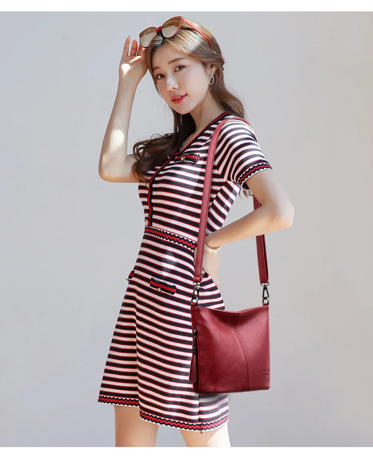 Hand Crossbody Bags For Women 2026 New Luxury Designer Handbag Leather Tassel Shoulder Bags Purses And Handbags Tote Bag Bolsa