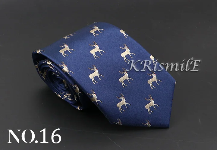 New Blue Printed Men's Tie Novelty Animal Fruit Pattern Neck Ties S lim Jacquard Woven High Quality Gravatas Accessories For Men