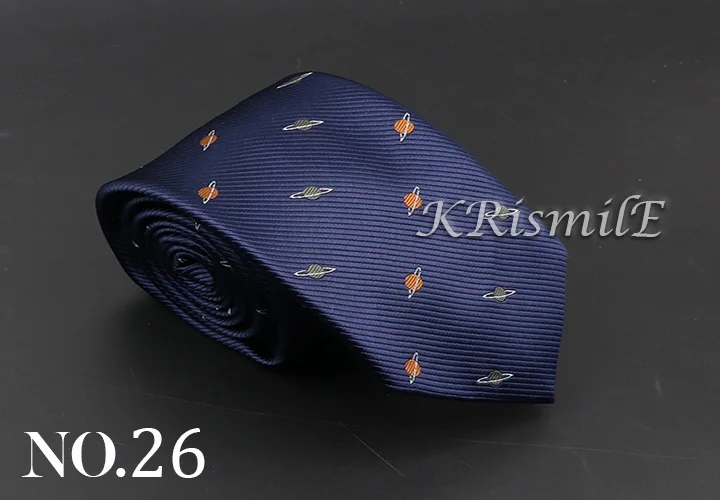 New Blue Printed Men's Tie Novelty Animal Fruit Pattern Neck Ties S lim Jacquard Woven High Quality Gravatas Accessories For Men
