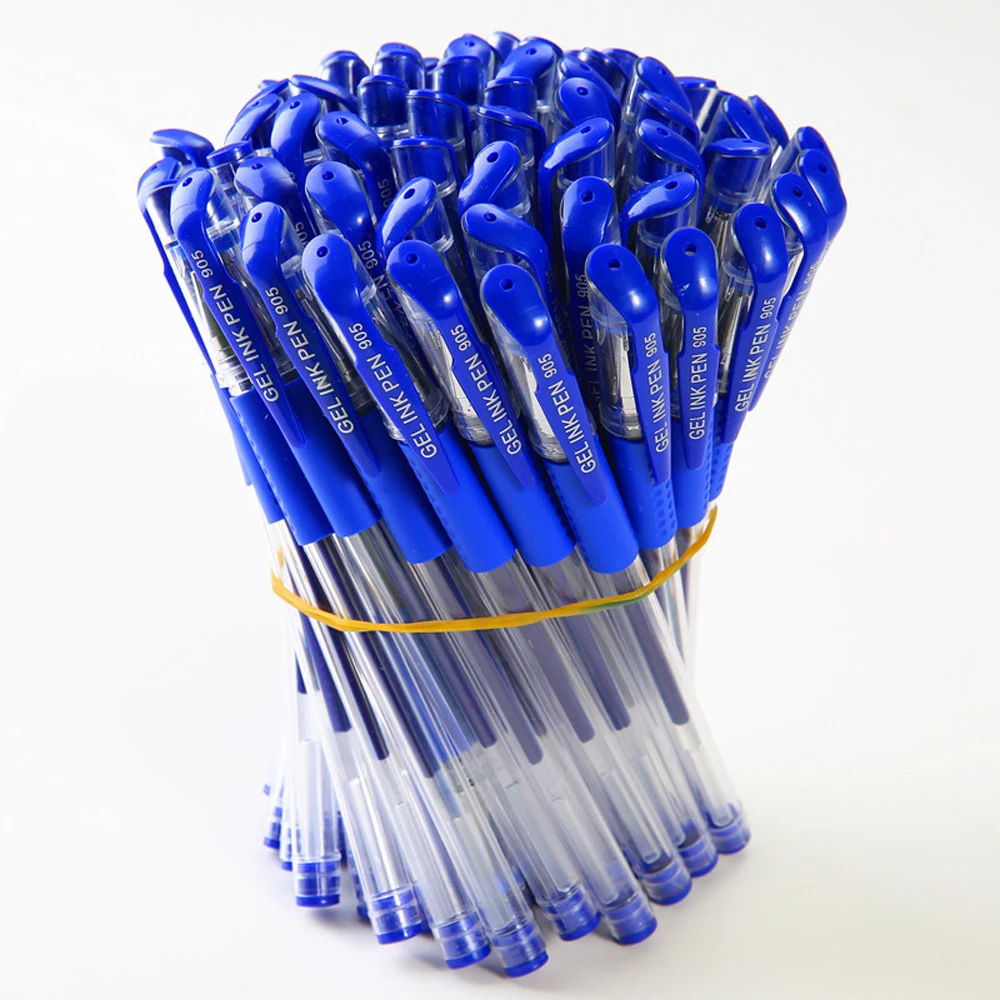 42Pcs/set Ballpoint Pen + Refill Set Black Blue Red Ink Gel Pen Bullet Tip 0.5mm School & Office Supplies Stationery Kids Gift P