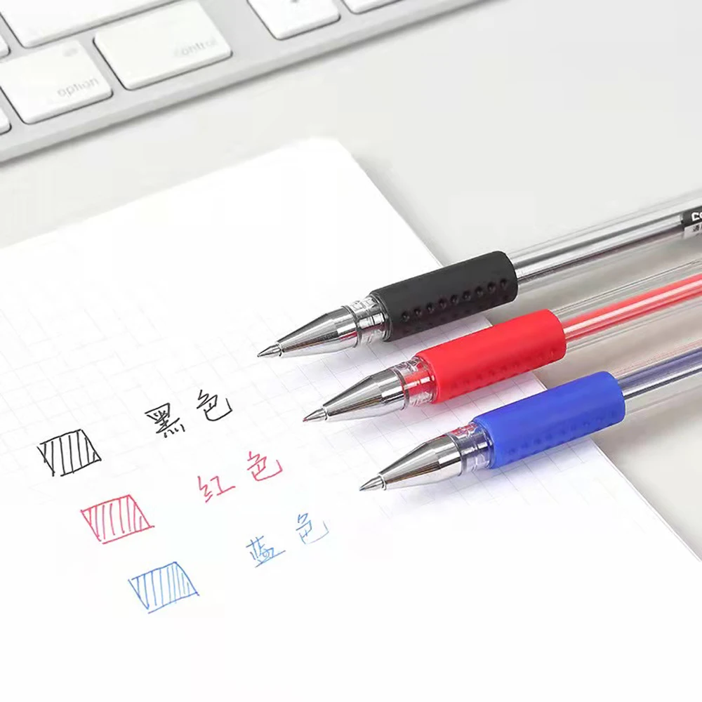 42Pcs/set Ballpoint Pen + Refill Set Black Blue Red Ink Gel Pen Bullet Tip 0.5mm School & Office Supplies Stationery Kids Gift P