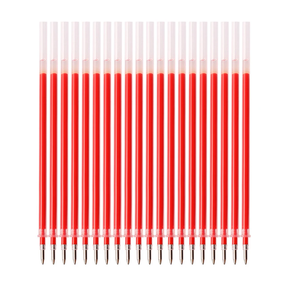 42Pcs/set Ballpoint Pen + Refill Set Black Blue Red Ink Gel Pen Bullet Tip 0.5mm School & Office Supplies Stationery Kids Gift P