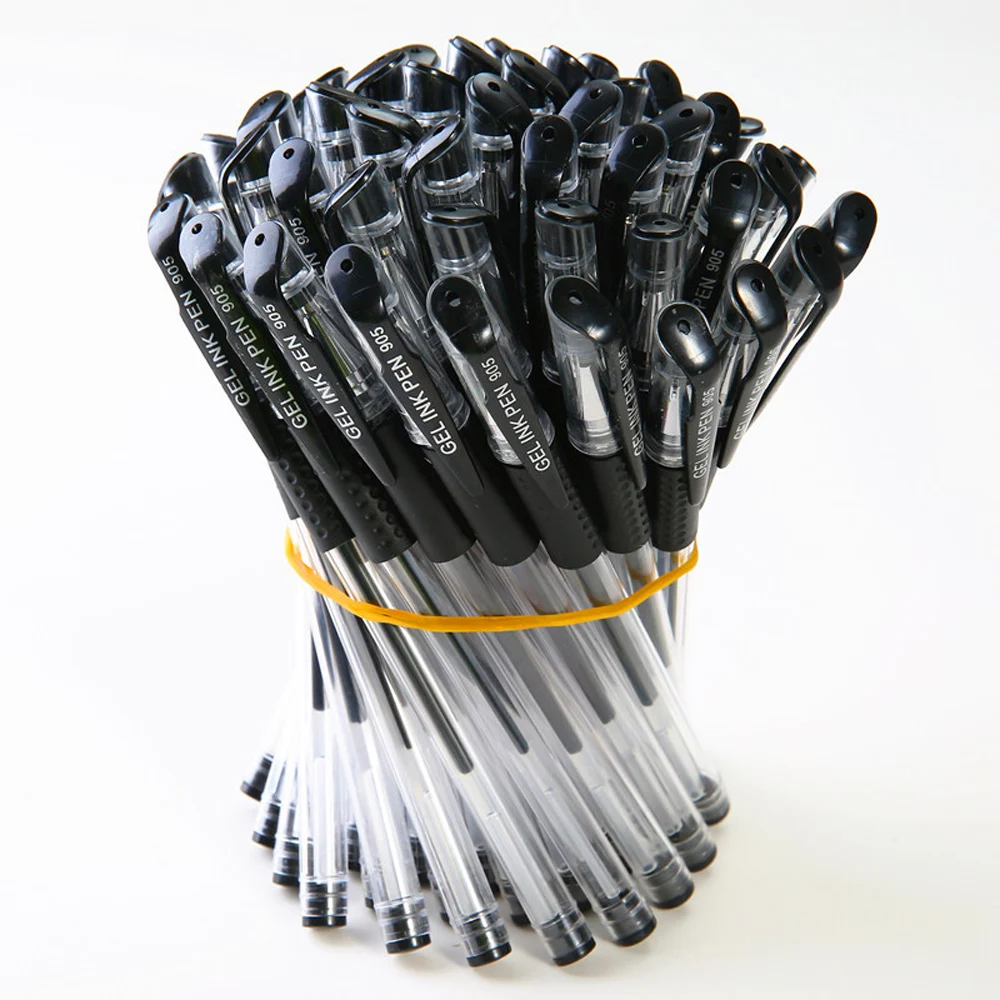 42Pcs/set Ballpoint Pen + Refill Set Black Blue Red Ink Gel Pen Bullet Tip 0.5mm School & Office Supplies Stationery Kids Gift P