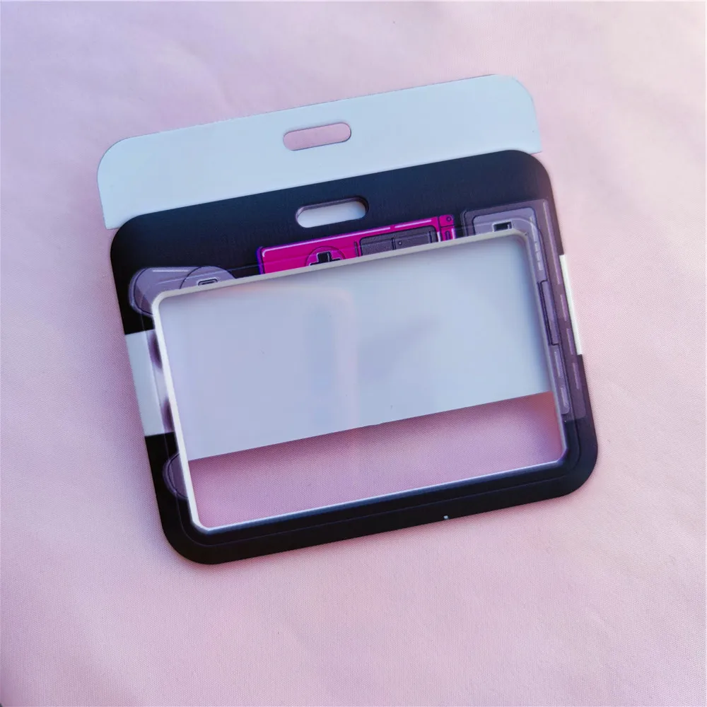Cute Horizontal Lanyard Name Card Holder Student Hanging Neck Phone Lanyards Badge Door Subway Access ID Card Holders Case